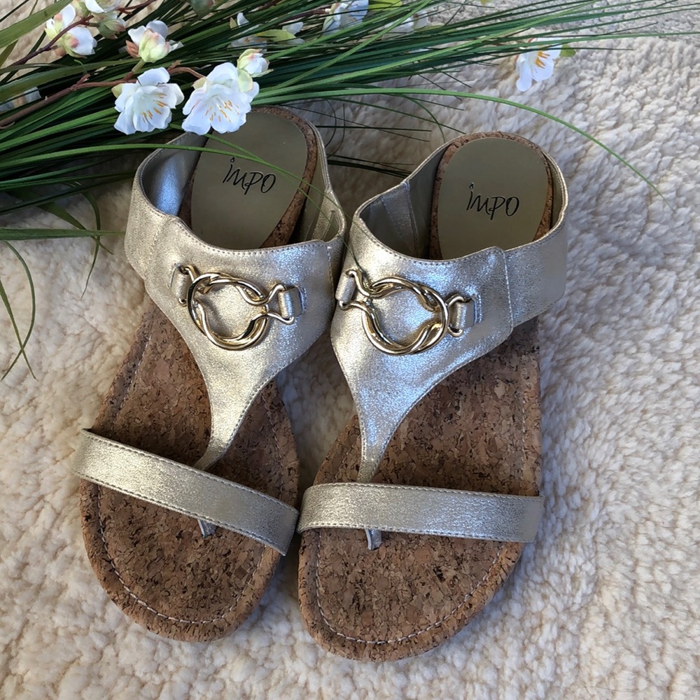 Impo sandals gold color size 9.5